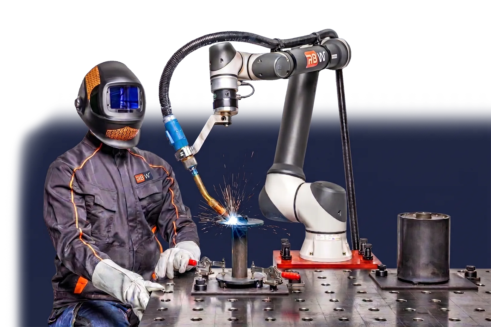 RB-Cobot Rainbow Robotics kollaborativer Schweissarm ISO OERLIKON