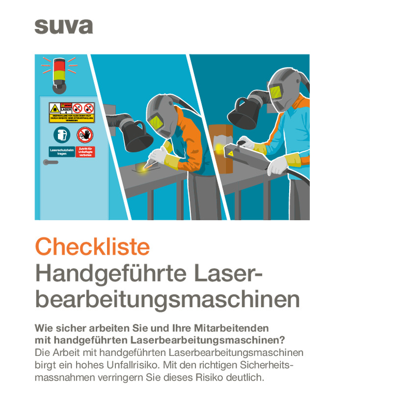 Checkliste Handgeführte Laserschweissmaschinen 26 DE/FR/IT