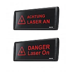LED-Laserwarnleuchte - Laserwarnschild