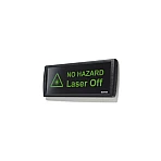 LED-Laserwarnleuchte - Laserwarnschild