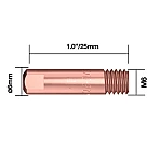 Stromdüse 0,6 mm M6 E-Cu (Set à 10 Stk.)