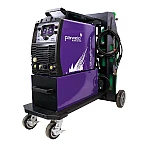 Parweld XTM 211 Di Multiprozess-Schweissgerät auf Fahrwagen (Trolley) von der Seite