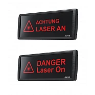 LED-Laserwarnleuchte - Laserwarnschild