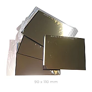 Dunkle Strahlenschutzgläser - Verspiegelt/Goldton gegen starke Hitze (90 x 110 mm)