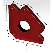 MGP Fixiermagnet mit Loch - Universal Schweissmagnet - XL
