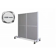 Schallschutzwand fahrbar 1.520 x 800 x 2.110 mm
