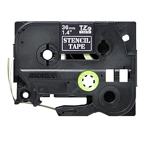 Schablonenbandkassette von Brother – Schwarz, 36 mm breit