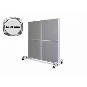 Schallschutzwand fahrbar 1.520 x 800 x 2.110 mm