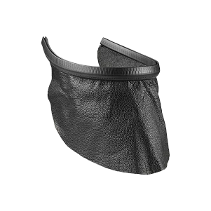 Brustschutz aus Leder - schwarz -