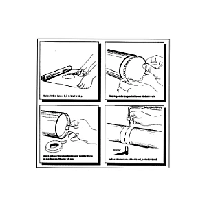 Wasserlösliche Klebeband Rolle