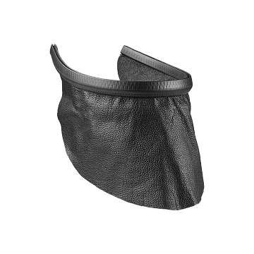 Brustschutz aus Leder - schwarz -