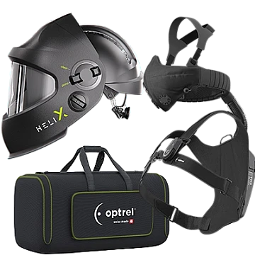 Optrel Swiss Air Gebläse-Atemschutz-system mit HELIX 2.5 - Automatik Schweisshelm