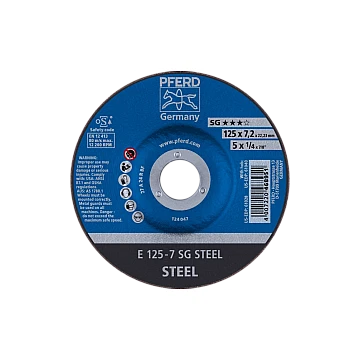 Schruppscheiben Leistungs-Linie SG E 125-7 SG STEEL