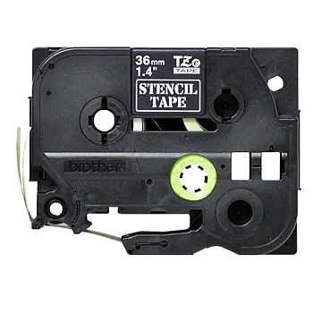 Schablonenbandkassette von Brother – Schwarz, 36 mm breit