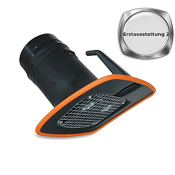 Absaughaube beleuchtet zur Erstausstattung