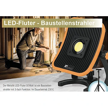 METALLIT LED-Fluter 50 Watt Technische Daten inkl. Stativ