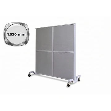Schallschutzwand fahrbar 1.520 x 800 x 2.110 mm