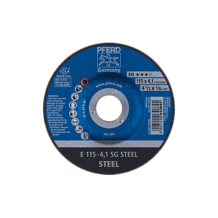 Schruppscheiben Leistungs-Linie SG E 115-4,1 SG STEEL