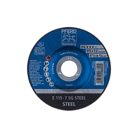 Schruppscheiben Leistungs-Linie SG E 115-7 SG STEEL