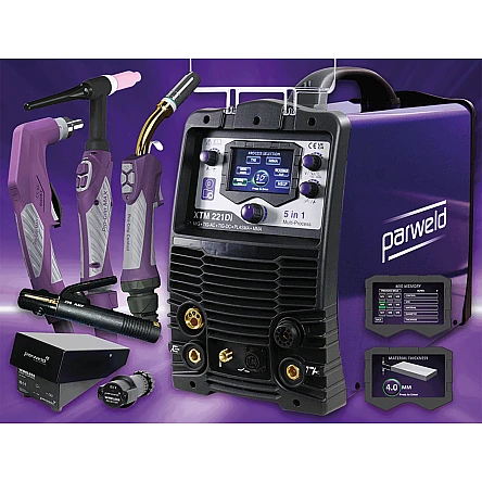 Parweld XTM 221 Di - Schweissanlage 5-in-1 MIG/MAG, WIG-DC, WIG-AC - MMA &amp; Plasma