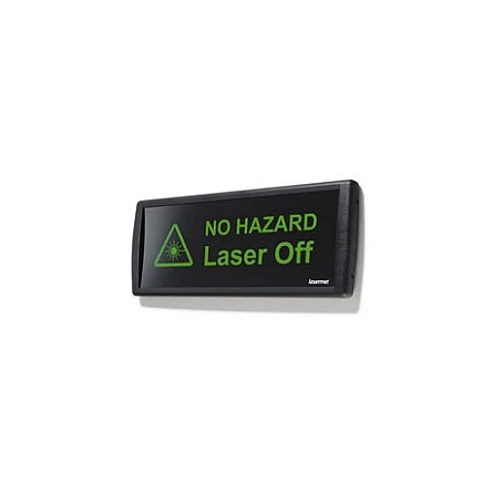 LED-Laserwarnleuchte - Laserwarnschild