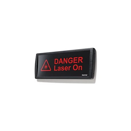 LED-Laserwarnleuchte - Laserwarnschild