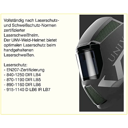 Automatische Laserschweiss-Helm Weld-Helmet EN207-Zertifizierung für die Gesamtheit Helm plus Filter