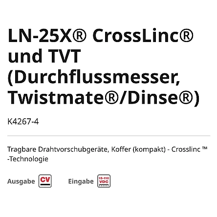 Lincoln LN-25X® CrossLinc® und TVT (Durchflussmesser, Twistmate®/Dinse®)