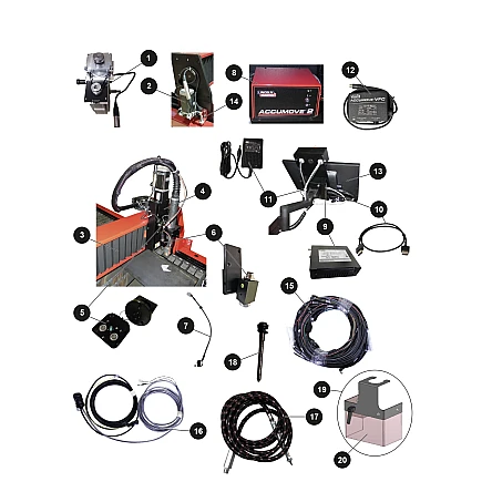 Lincoln Electric  4er-Kassettenpackung für Längsschienen (X-Achse)