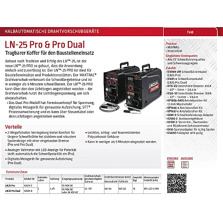 Occasion Invertec V350 PRO mit Vorschubgerät LN 25PRO für Baustellen (SET)