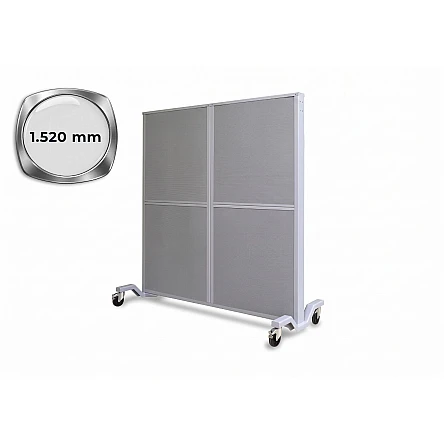 Schallschutzwand fahrbar 1.520 x 800 x 2.110 mm