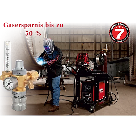 Druckminderer mit Gassparvorrichtung - Modell 651- Argon, Argon/CO2, CO2
