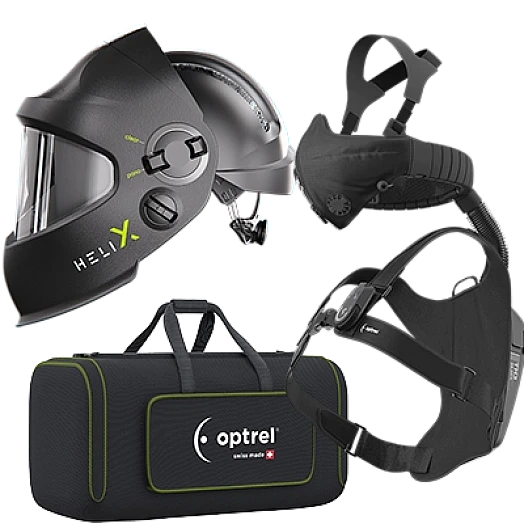 Optrel Swiss Air Gebläse-Atemschutz-system mit HELIX 2.5 - Automatik Schweisshelm1