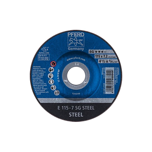 Schruppscheiben Leistungs-Linie SG E 115-7 SG STEEL1