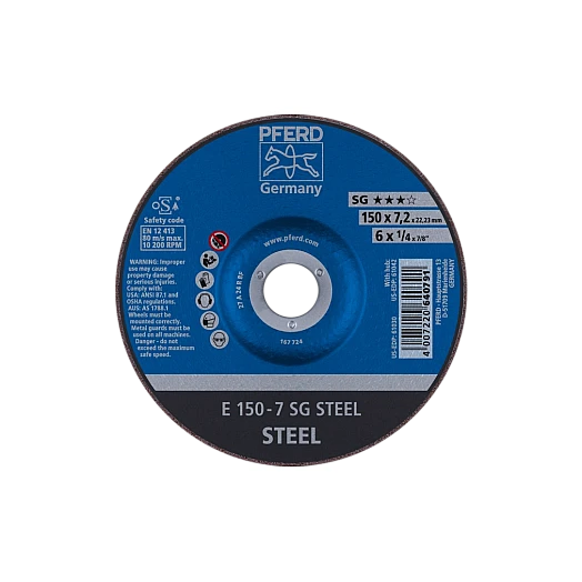 Schruppscheiben Leistungs-Linie SG E 150-7 SG STEEL1
