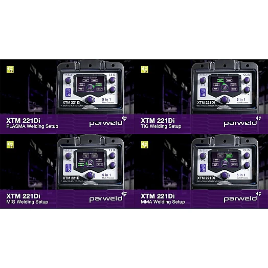 Parweld XTM 221 Di - Schweissanlage 5-in-1 MIG/MAG, WIG-DC, WIG-AC - MMA &amp; Plasma7