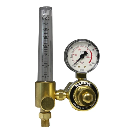 Harris Flaschendruckminderer Modell 601, mit Flowmeter, Argon/CO21