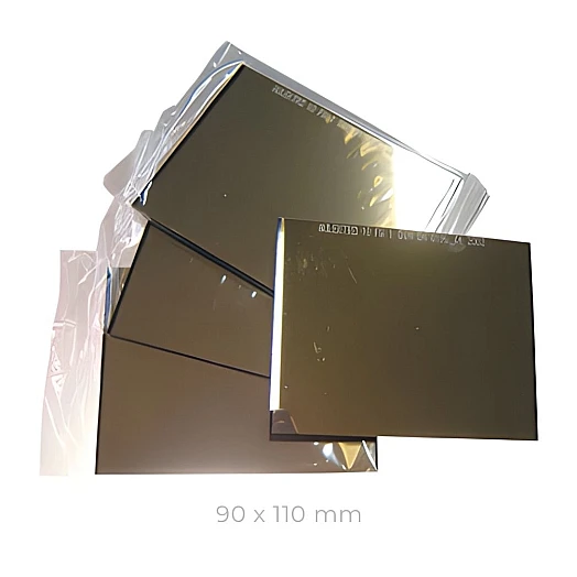 Dunkle Strahlenschutzgläser - Verspiegelt/Goldton gegen starke Hitze (90 x 110 mm)1