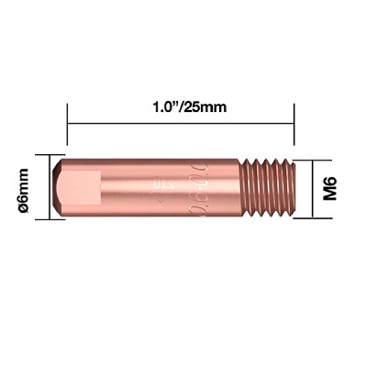 Stromdüse 0,9 mm M6 E-Cu (Set à 10 Stk.)3