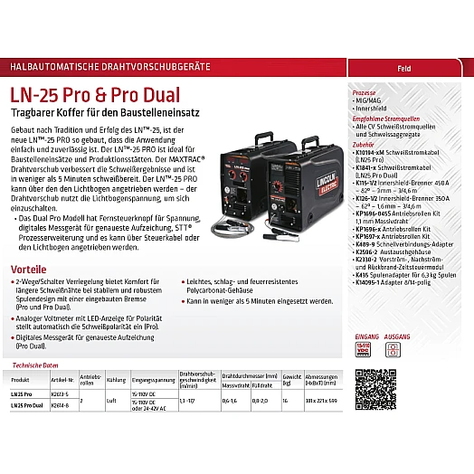 Occasion Invertec V350 PRO mit Vorschubgerät LN 25PRO für Baustellen (SET)4