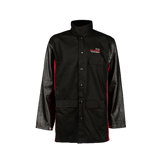 Jacke mit Ärmeln aus Narbenleder1
