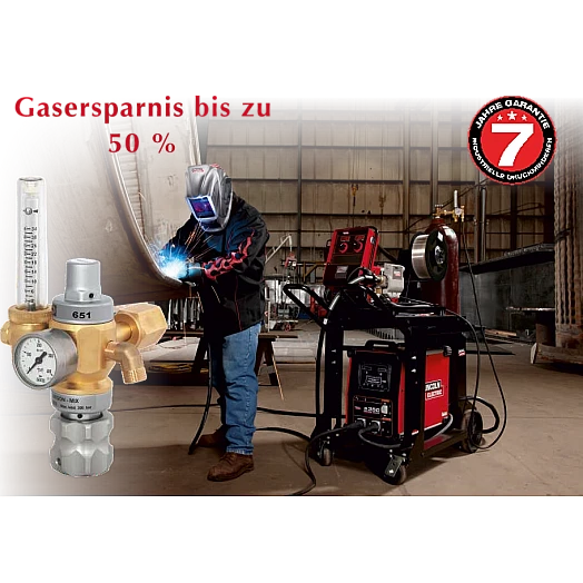 Druckminderer mit Gassparvorrichtung - Modell 651- Argon, Argon/CO2, CO22