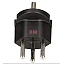 Schuko 3-polig schwarz, Typ 23 Aufsteck-Stecker