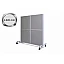 Schallschutzwand fahrbar 2.020 x 800 x 2.110 mm