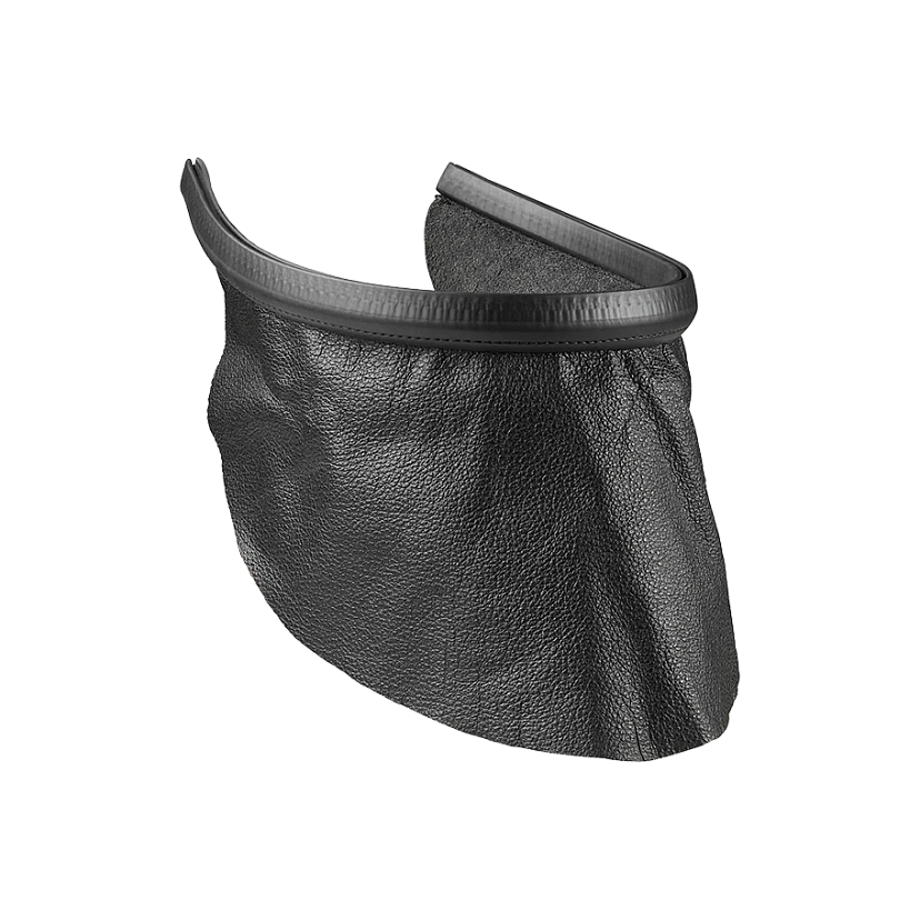 Brustschutz aus Leder - schwarz -
