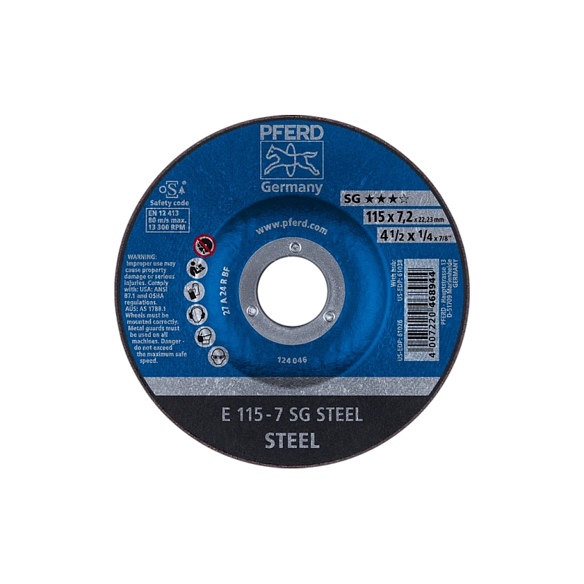 Schruppscheiben Leistungs-Linie SG E 115-7 SG STEEL