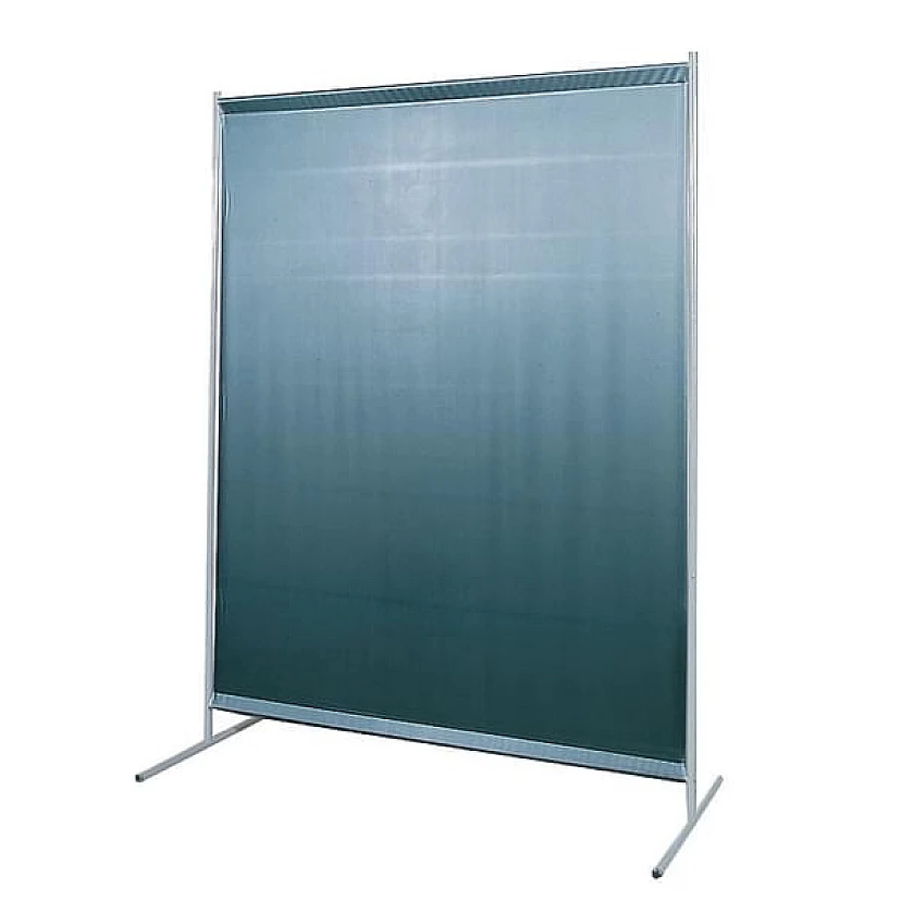 Einteilige Schutzwand mit Folienvorhangbespannung
