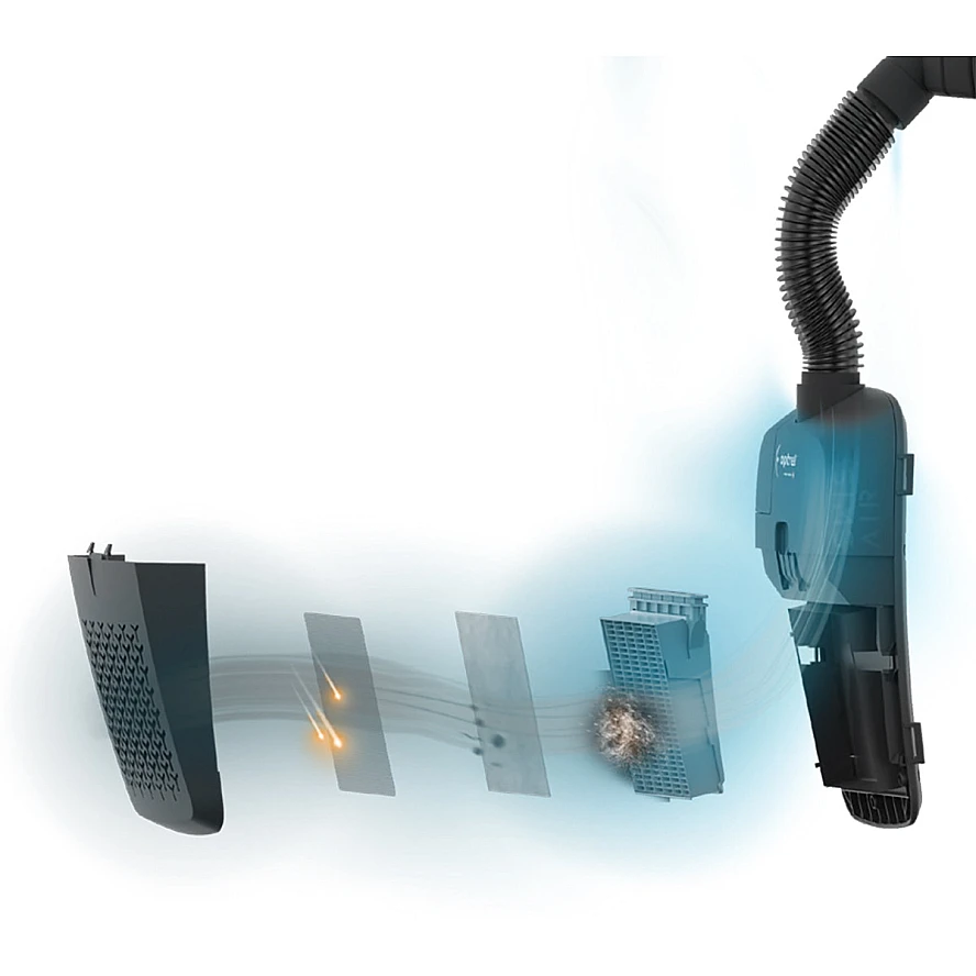 Optrel Swiss Air Gebläse-Atemschutz-system mit HELIX 2.5 - Automatik Schweisshelm