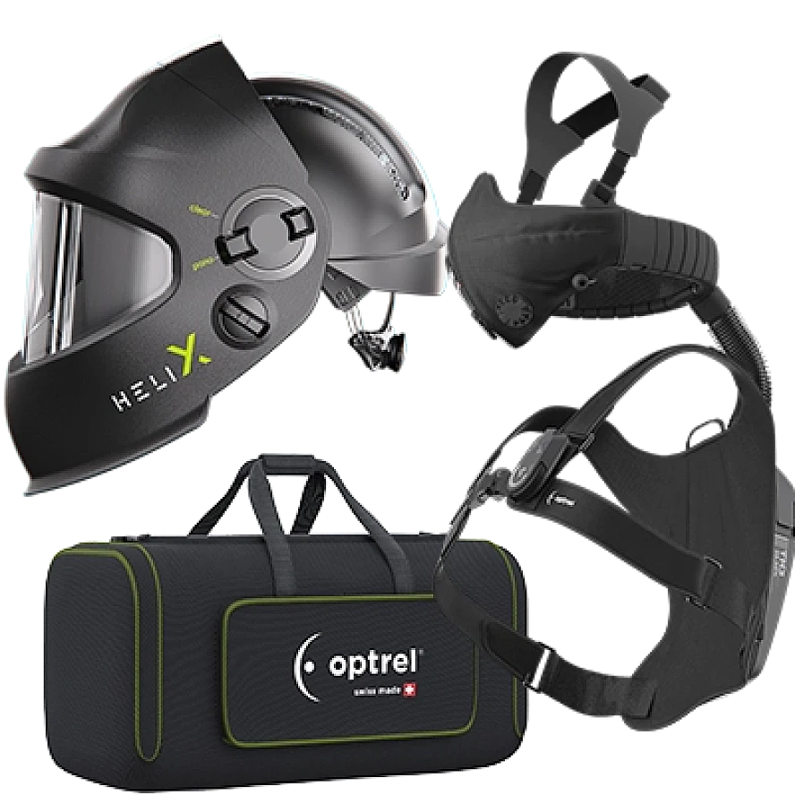 Optrel Swiss Air Gebläse-Atemschutz-system mit HELIX 2.5 - Automatik Schweisshelm