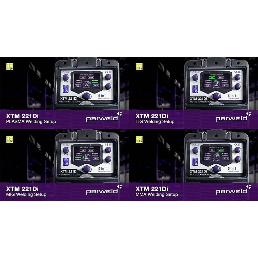 Parweld XTM 221 Di - Schweissanlage 5-in-1 MIG/MAG, WIG-DC, WIG-AC - MMA &amp; Plasma